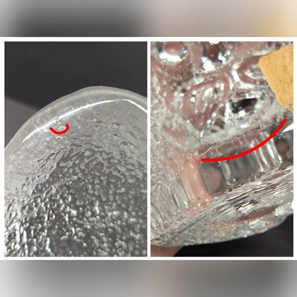 Blenko British Policeman Bobby Textured Clear Art Glass Bookend Vintage 60s MCM - Picture 8 of 9